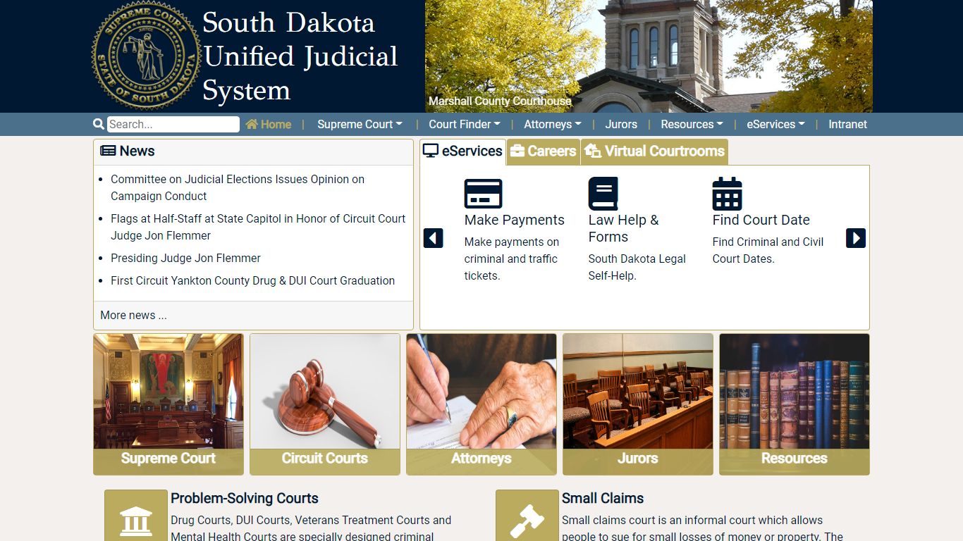 South Dakota - SD Judicial System